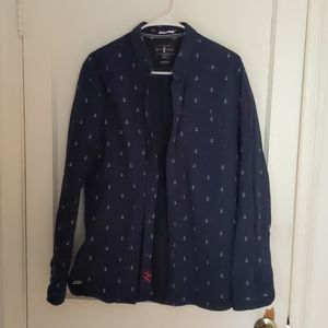 Anchor Pattern Button Down